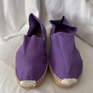 Purple Espadrille Canvas Shoes